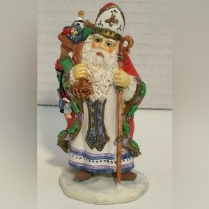 1995 Old World Santas “SINTER KLAAS FROM HOLLAND” Bronson Collectibles 3.5” EUC